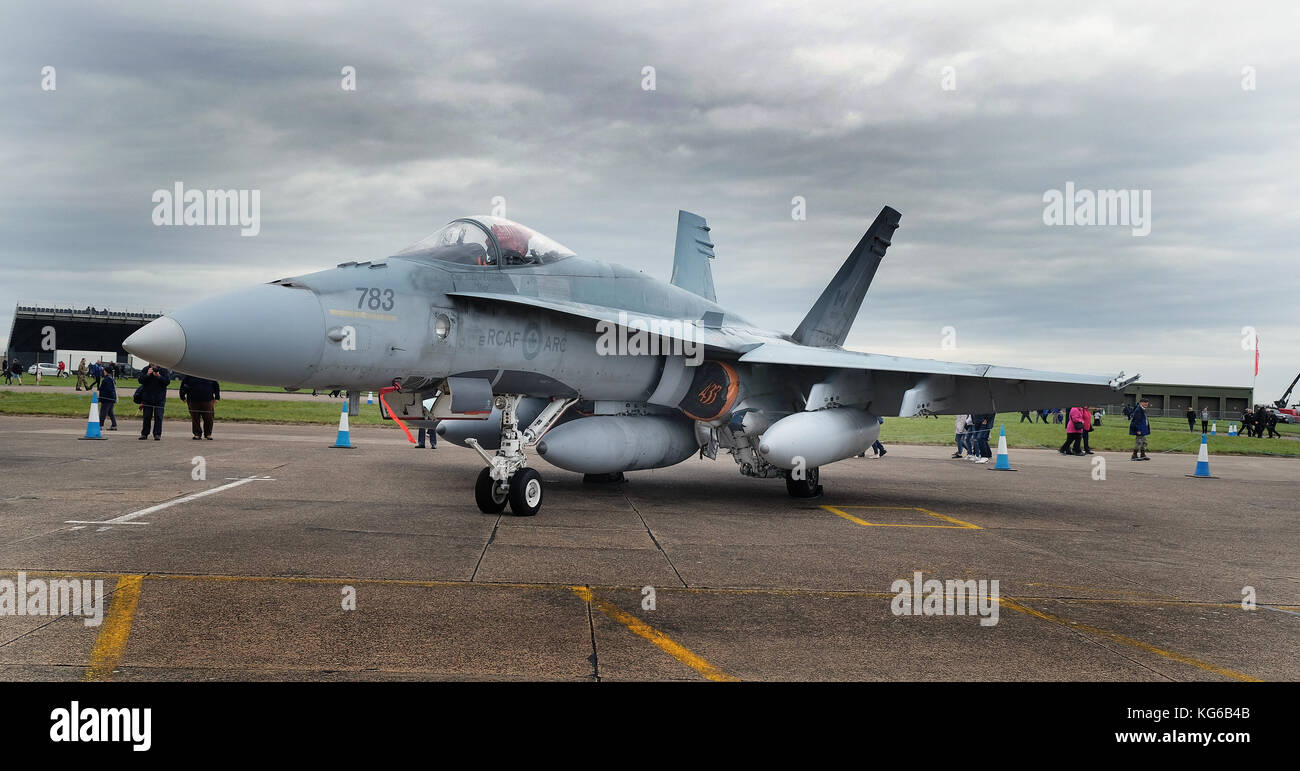 McDonnell Douglas CF-188 Hornet, conosciuta come F18 negli Stati Uniti. Si tratta di un aeromobile RCAF. Foto Stock