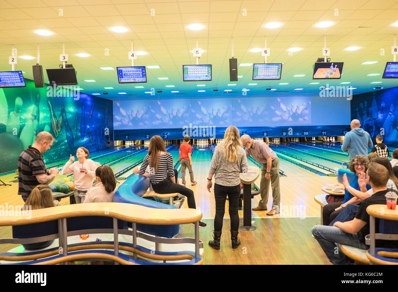 XCEL,Bowling,a,social,enterprise,comunità,progetto,fondata da, Towy comunità,Chiesa,Johstown,Carmarthen,Carmarthenshire,Galles,Welsh,U.K.,UK,l'Europa, Foto Stock