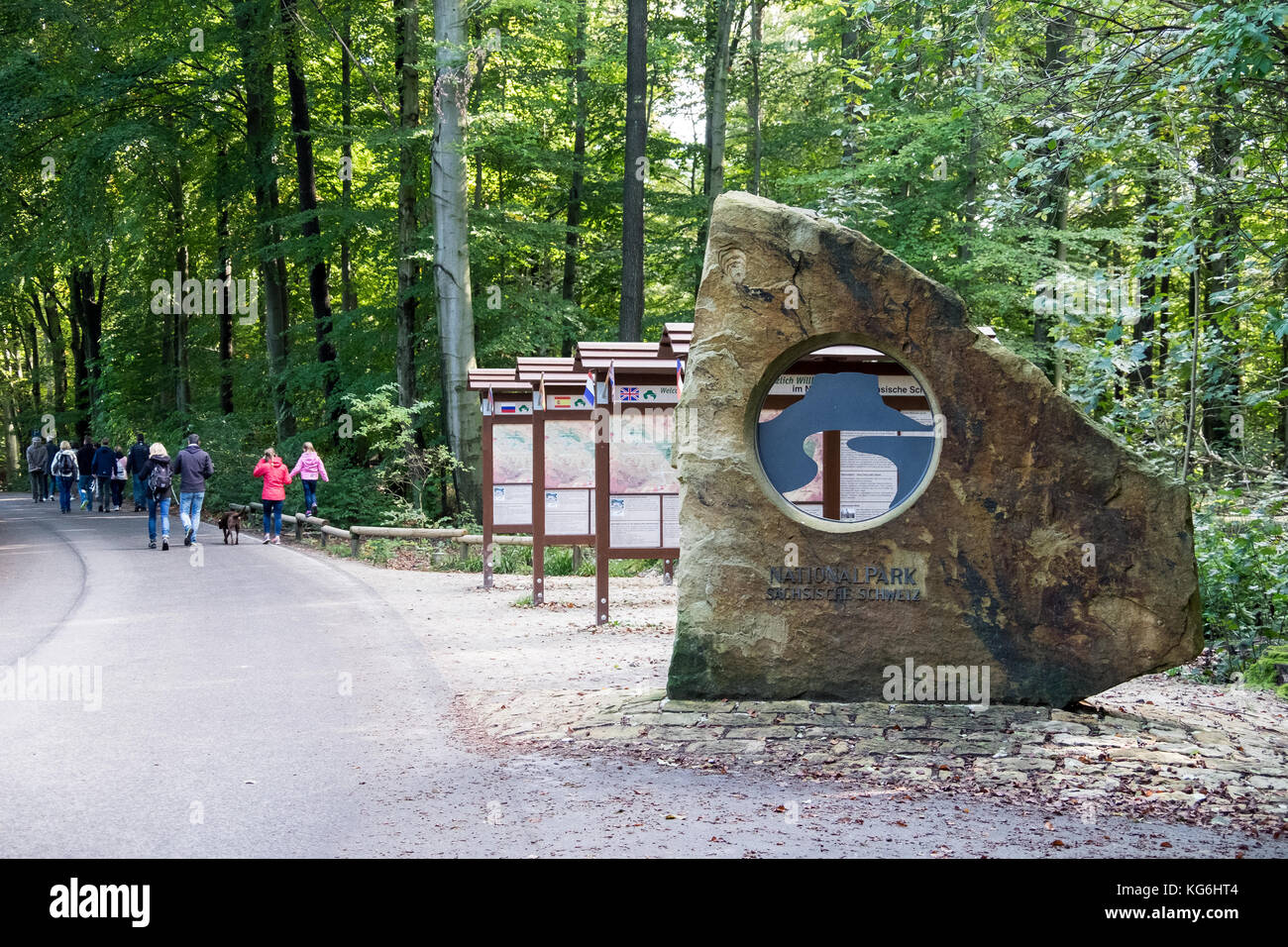 Nationalpark sächsische Schweiz Elbsandsteingebirge Foto Stock