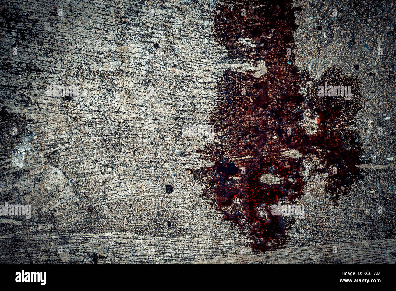 Il sangue sul pavimento, sfondo astratto Foto Stock