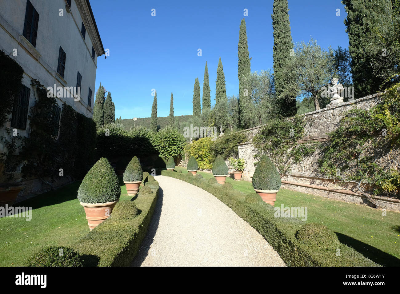 Immagini Contemporanea di Villa Cetinale,Siena Italia, Foto Stock