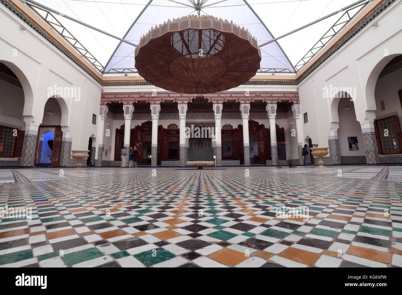 Museo di Marrakech, Dar Menebhi Palace Foto Stock