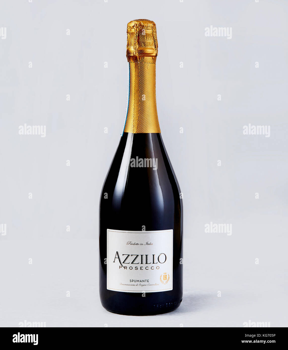 Bottiglia di Prosecco Azzillo vino Foto Stock