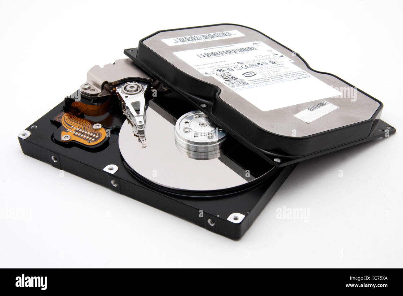 Aprire computer difettoso del disco rigido Foto Stock