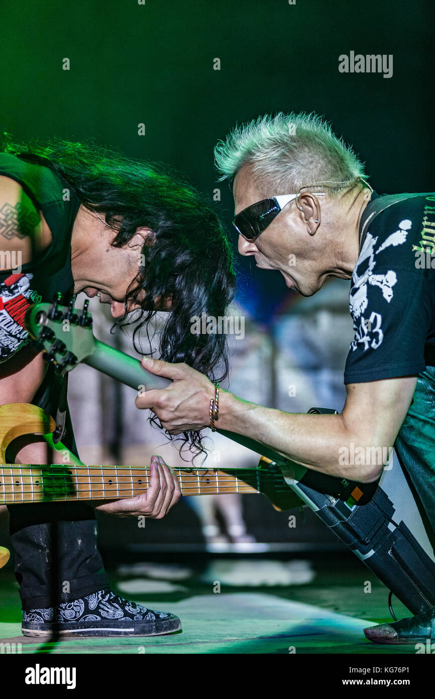 Della Rock Band tedesca Scorpions Live Foto Stock