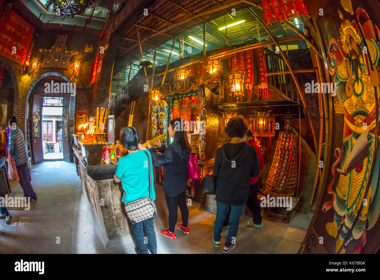 Lin fa kung tempio, tai hang, hong kong Foto Stock