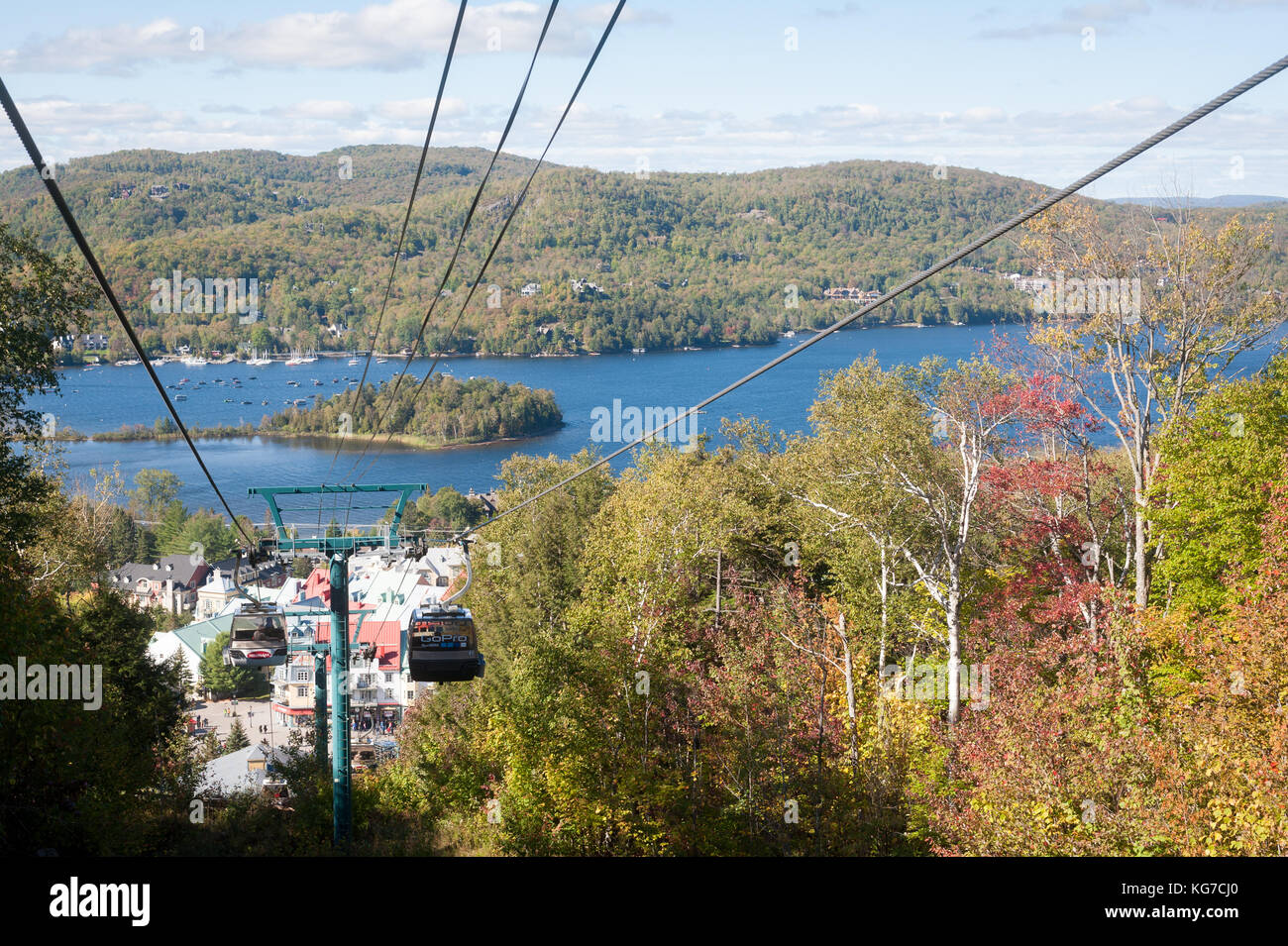 Mt Tremblant mountain resort, Quebec, Canada Foto Stock