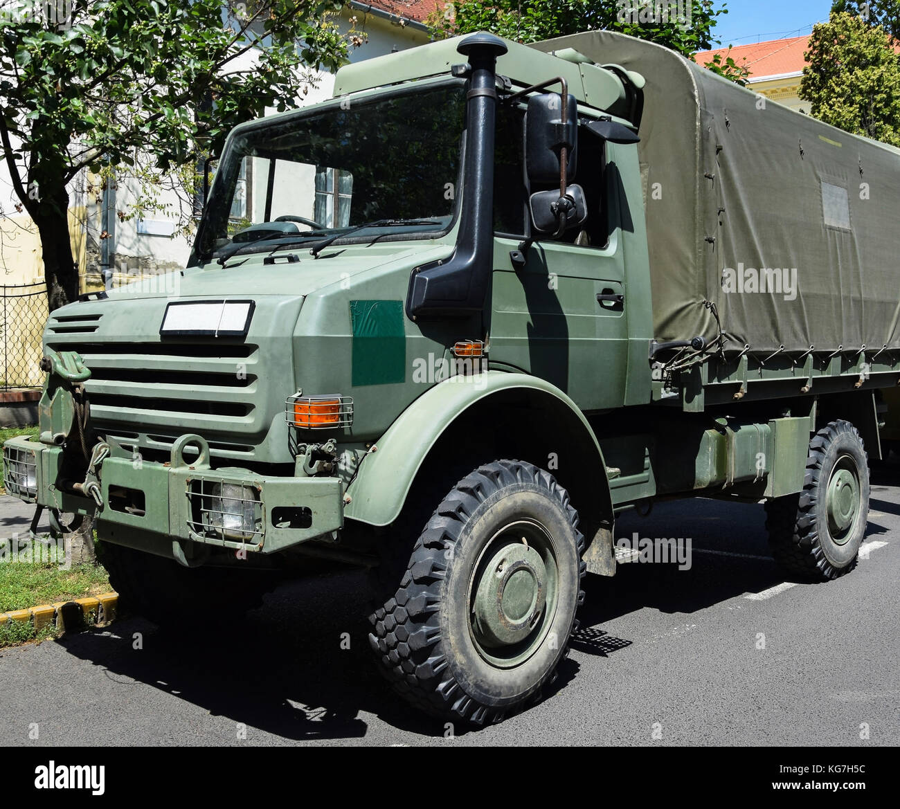 camion militare Foto Stock