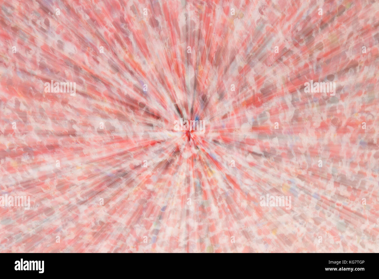Centrato il sottofondo testurizzato di zoom con il rosso come colore principale. Foto Stock