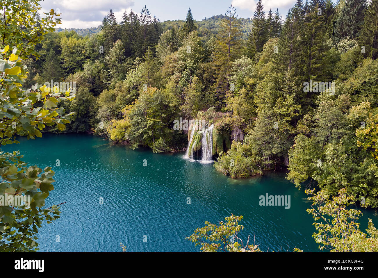 Cascate del Parco Nazionale di Plitvice - Croazia Foto Stock