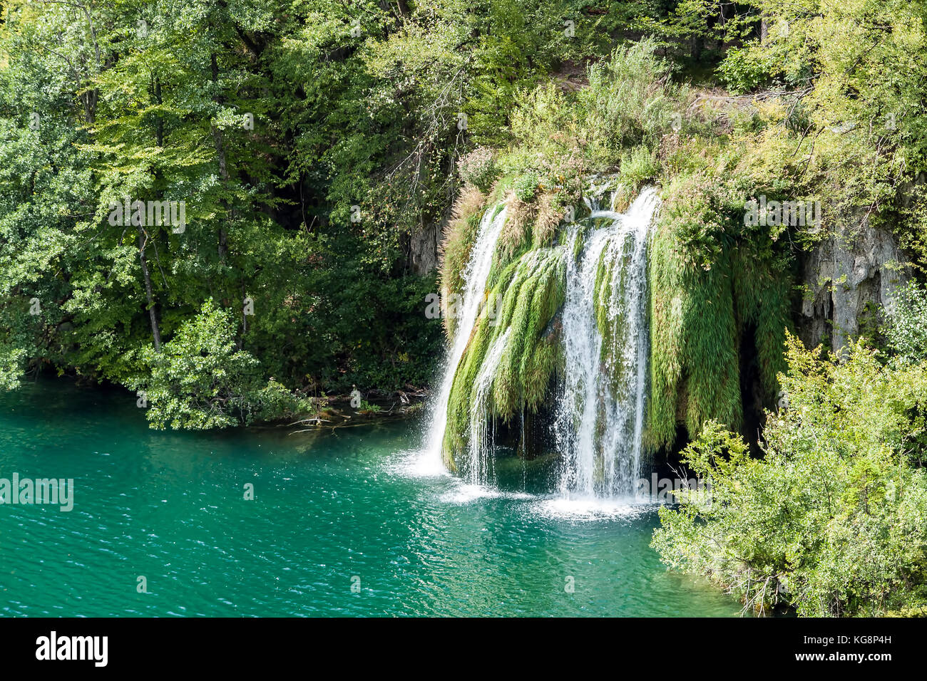 Cascate del Parco Nazionale di Plitvice - Croazia Foto Stock