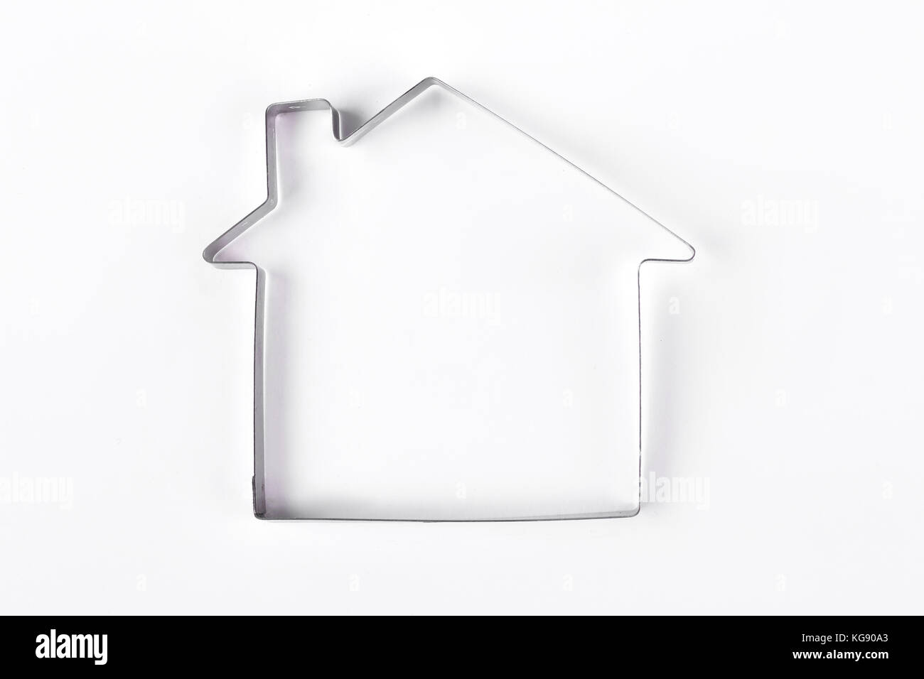 Forma metallica per i cookie. Foto Stock