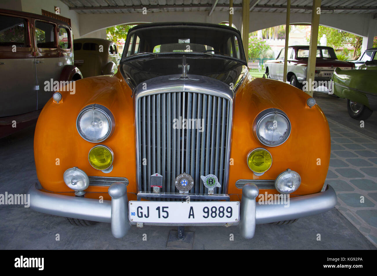 Bentley. auto mondo vintage car museum, Ahmedabad, Gujarat, India Foto Stock