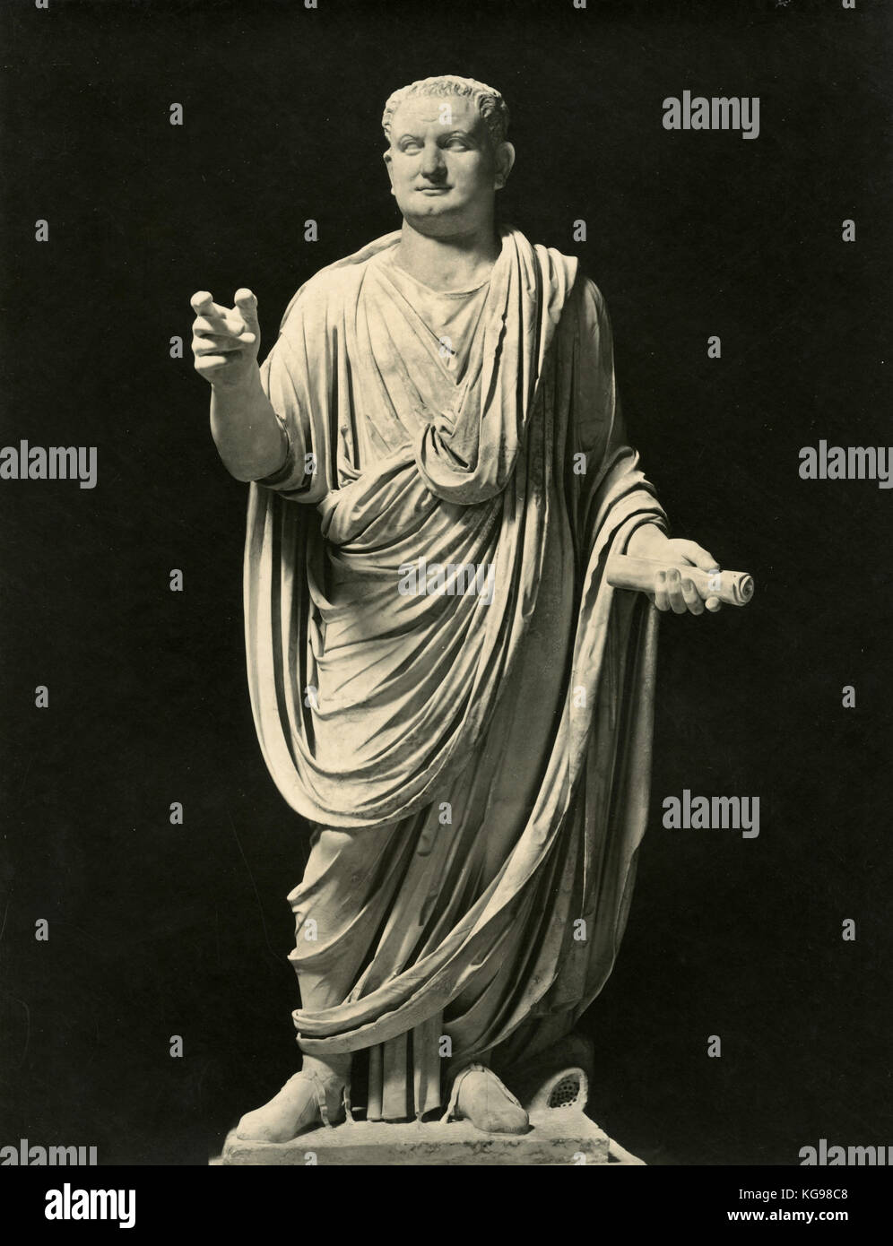 Statua in marmo di Tito Foto Stock