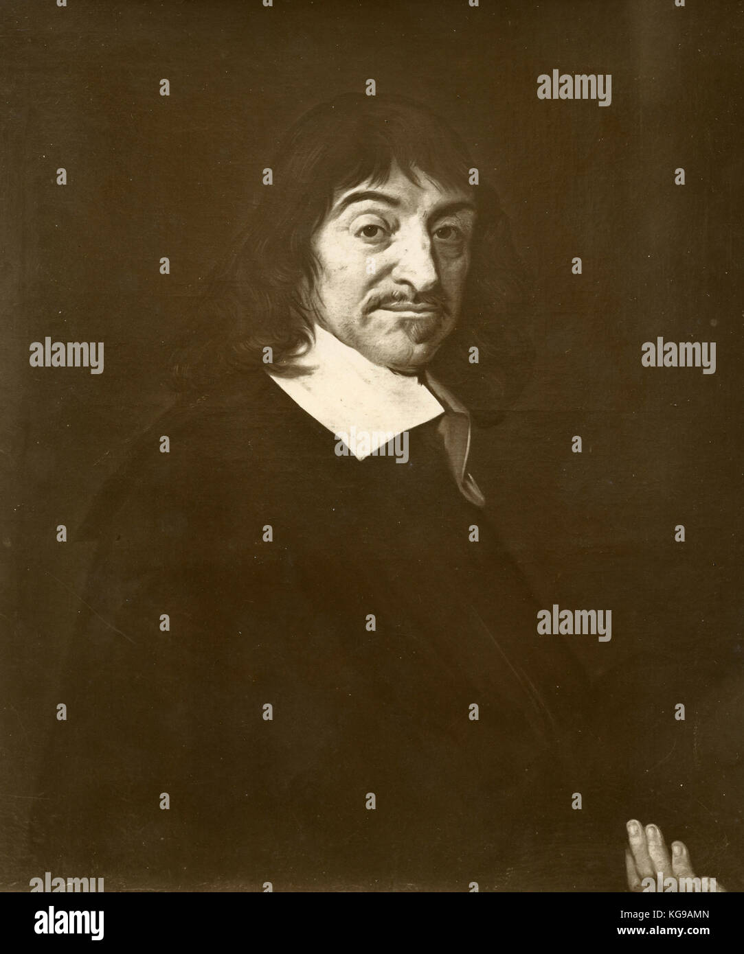 Ritratto di René Descartes, dipinto da Hans Hals Foto Stock