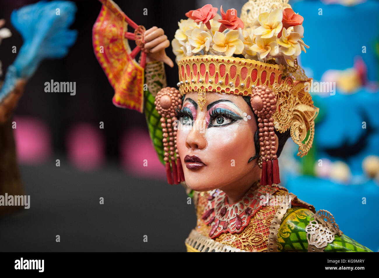 Birmingham, Regno Unito. 5 novembre, 2017. cake international presso il nec dove torta master bakers e decoratori competere per le migliori torte in varie categorie per win gold credit: Steven roe/alamy live news Foto Stock