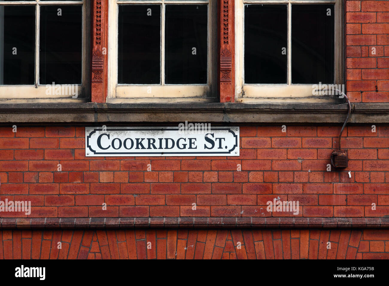 Cookridge street cartello stradale a Leeds, West Yorkshire Foto Stock