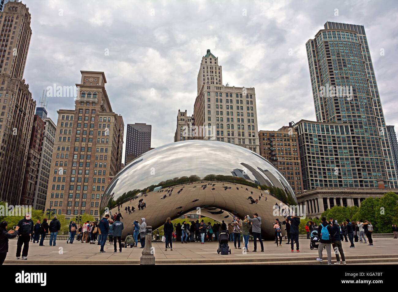 skyline di Chicago Foto Stock