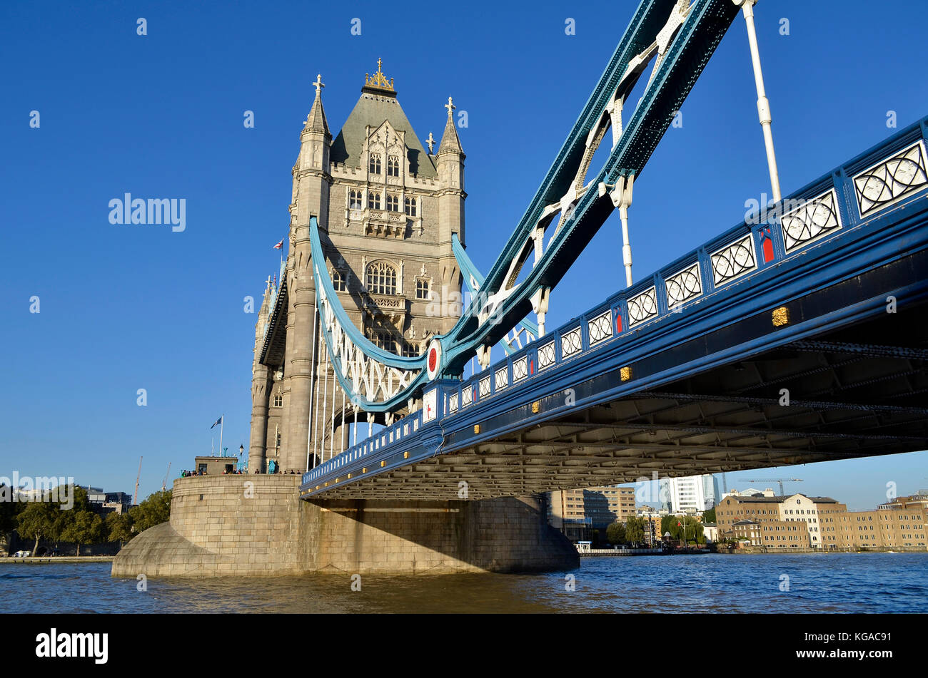 Il Tower Bridge di Londra, Regno Unito. Foto Stock