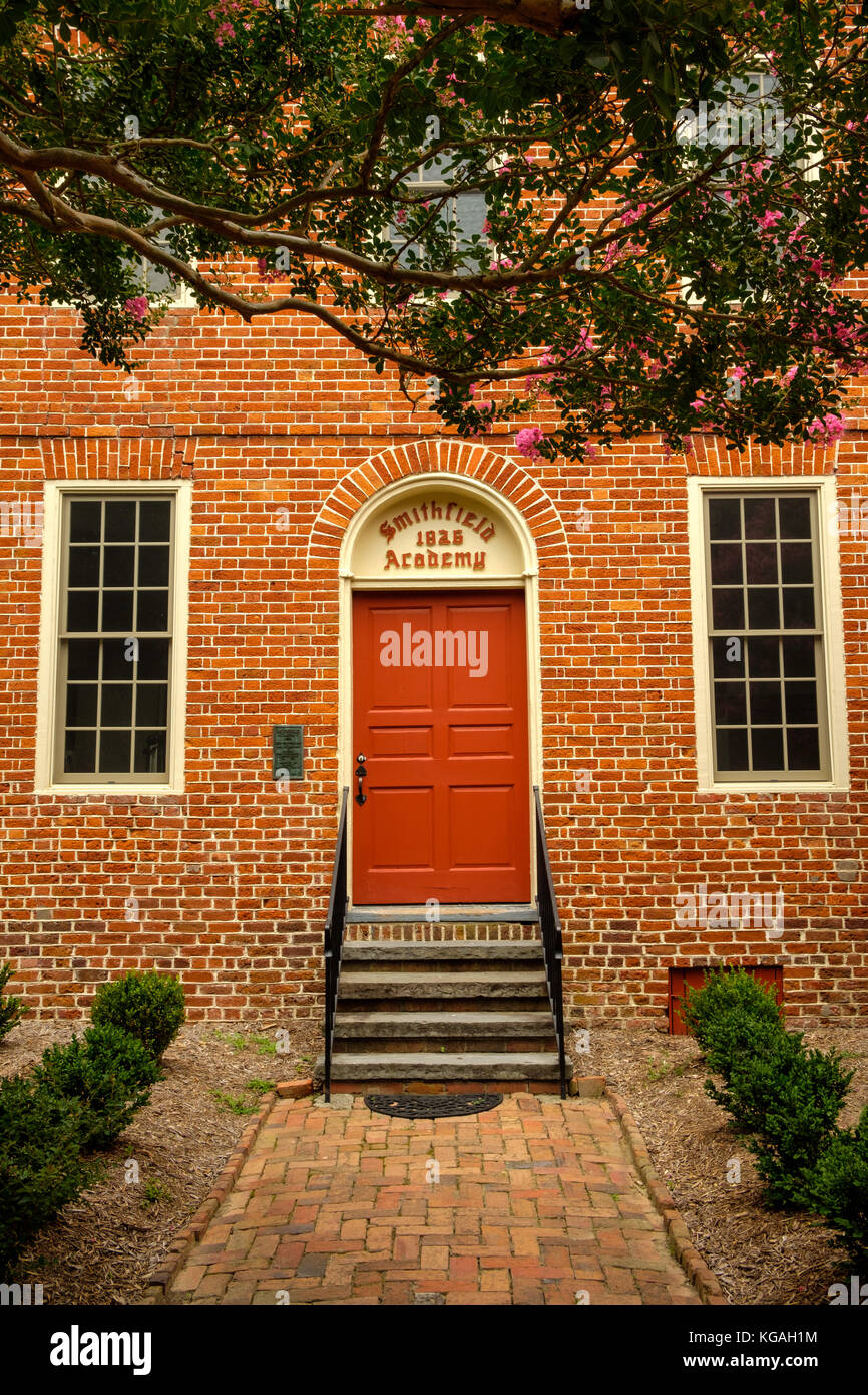 Smithfield Academy, 205 South Mason Street, Smithfield, Virginia Foto Stock