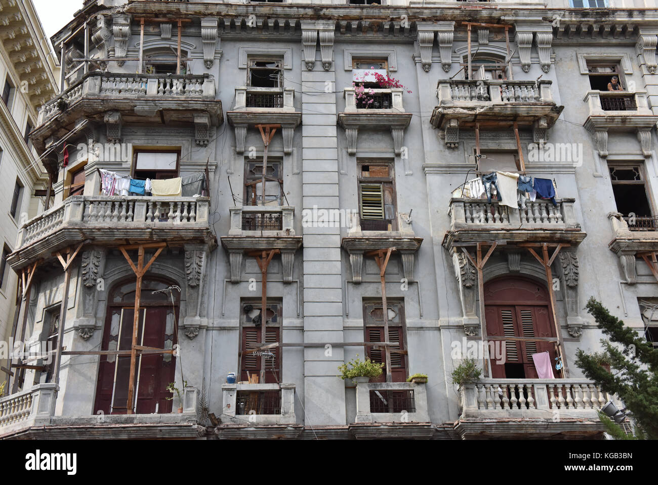 Vecchio edificio Habana Vieja Foto Stock