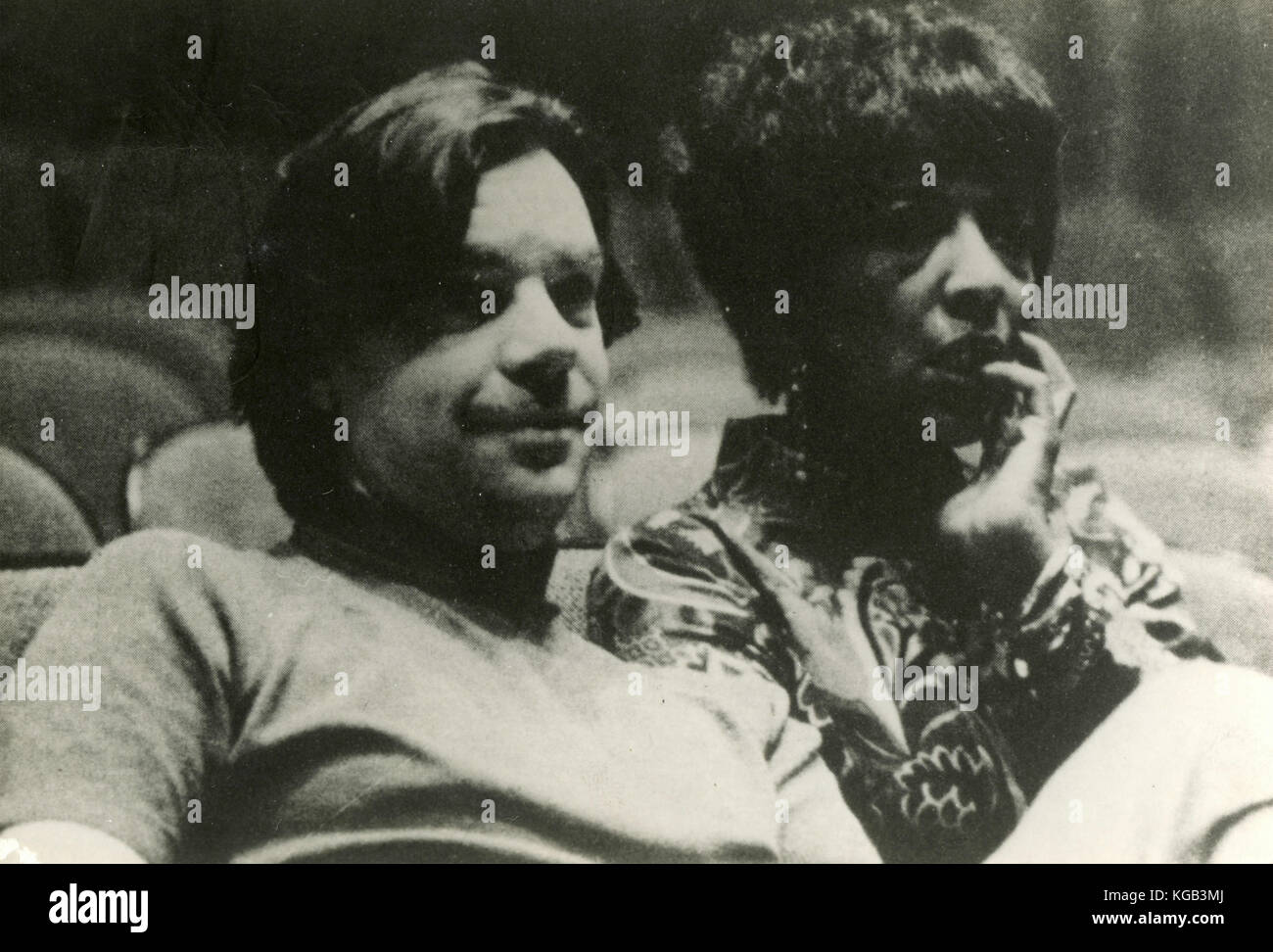 American direttore del teatro Tom O'Horgan e attrice Ellen Stewart, 1970s Foto Stock