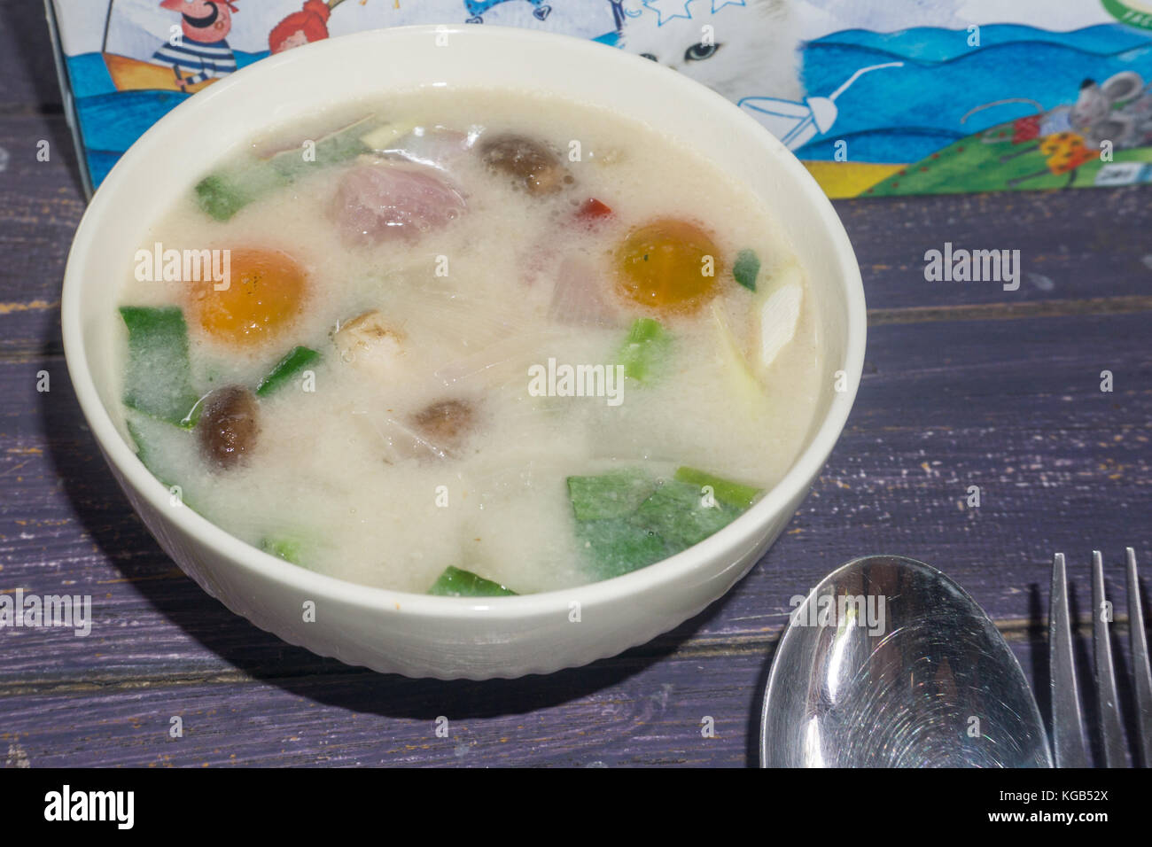 Pai, Thailandia - Xhale ritiro di yoga cibo Foto Stock