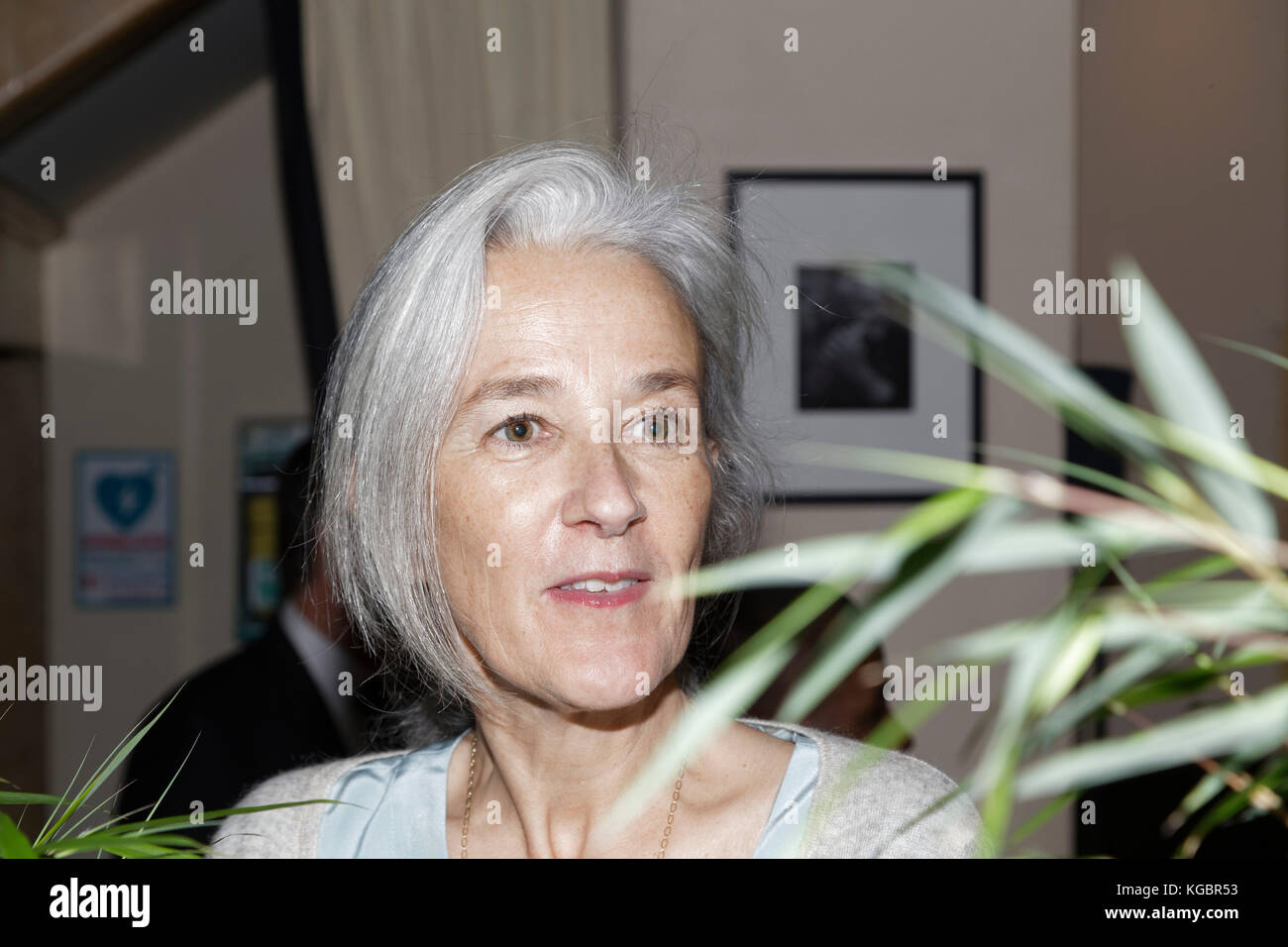 Parigi, Francia. 6 novembre 2017. Tatiana de Rosnay partecipa al Prix Goncourt al ristorante Drouan il 6 novembre 2017 a Parigi, in Francia. Crediti: Bernard Menigault/Alamy Live News Foto Stock