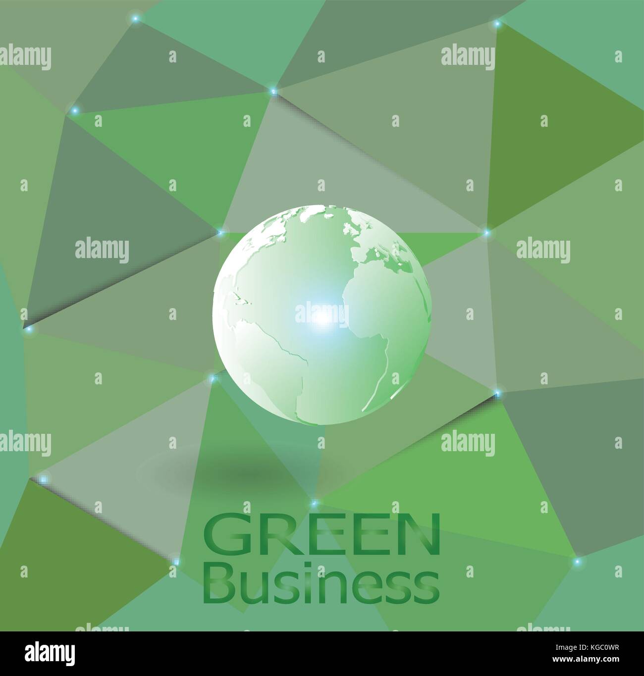 Green Business vettore di fondo. Esso può essere applicato per tipi di presentazione multimediale come lo sfondo,sfondo,immagine,poster,stampa o altri Illustrazione Vettoriale