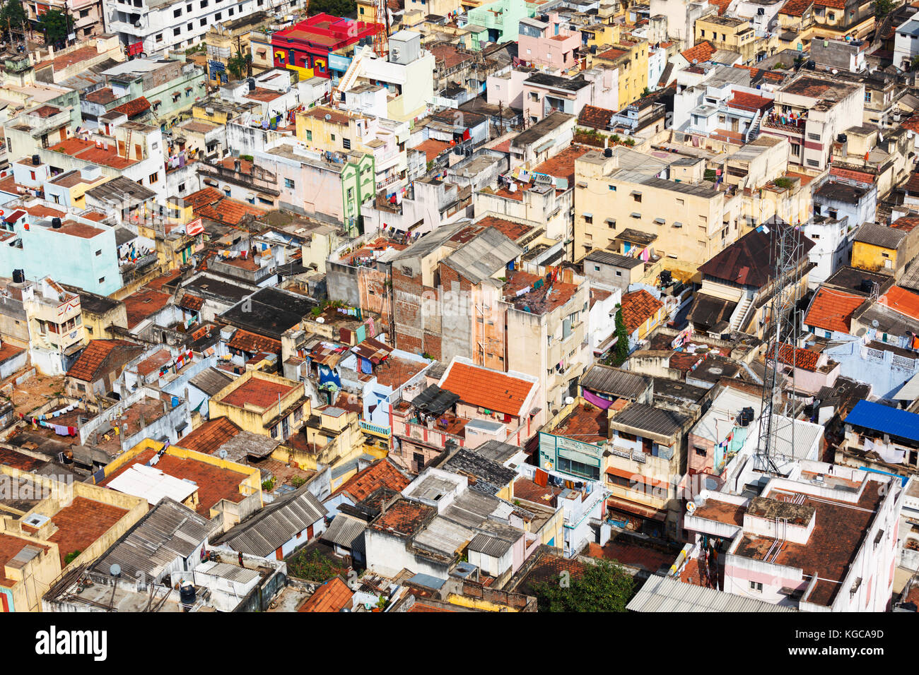 Tipica cittadina indiana Foto Stock