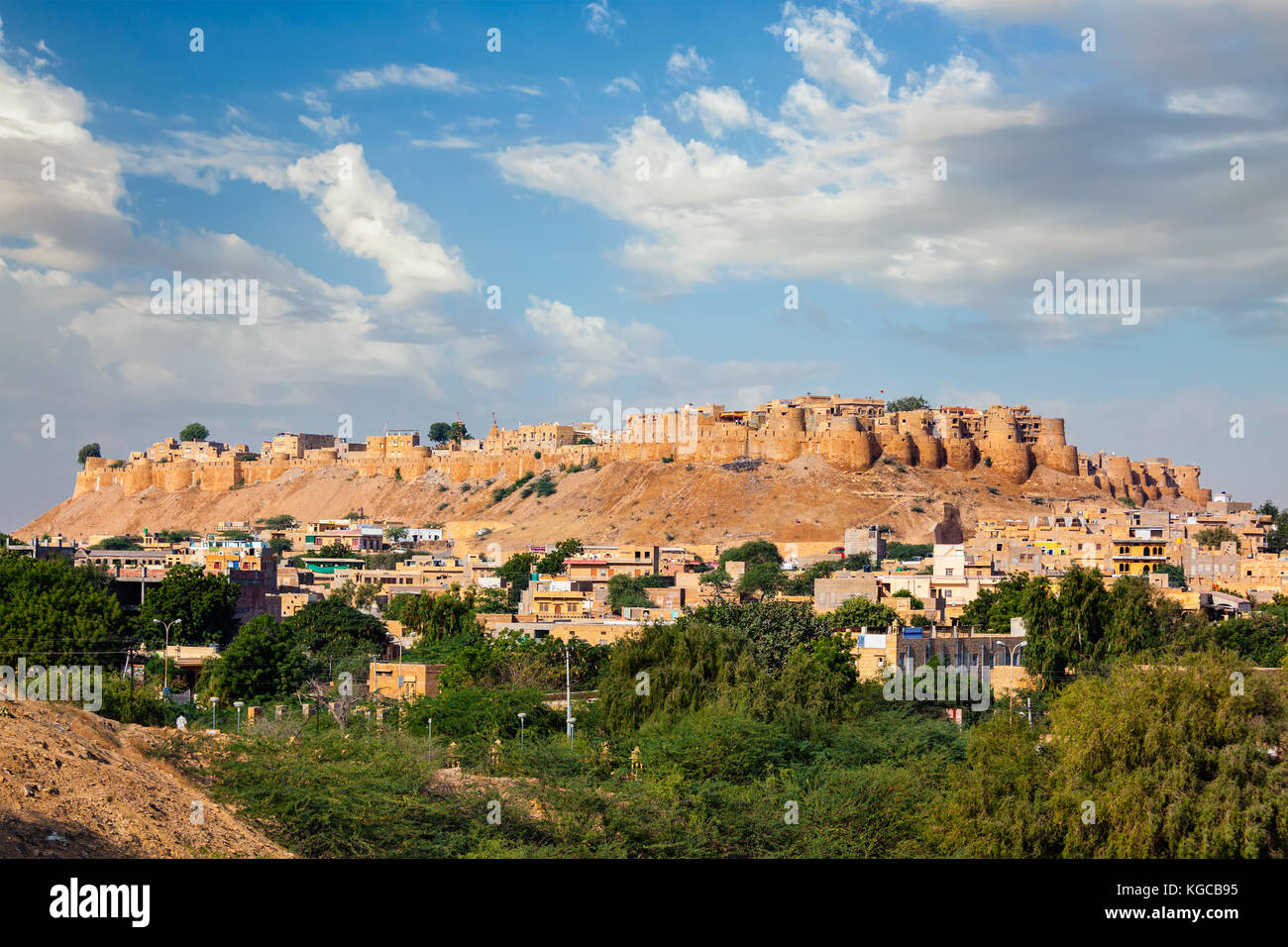 Jaisalmer Fort - uno dei più grandi forti del mondo, noto come Foto Stock