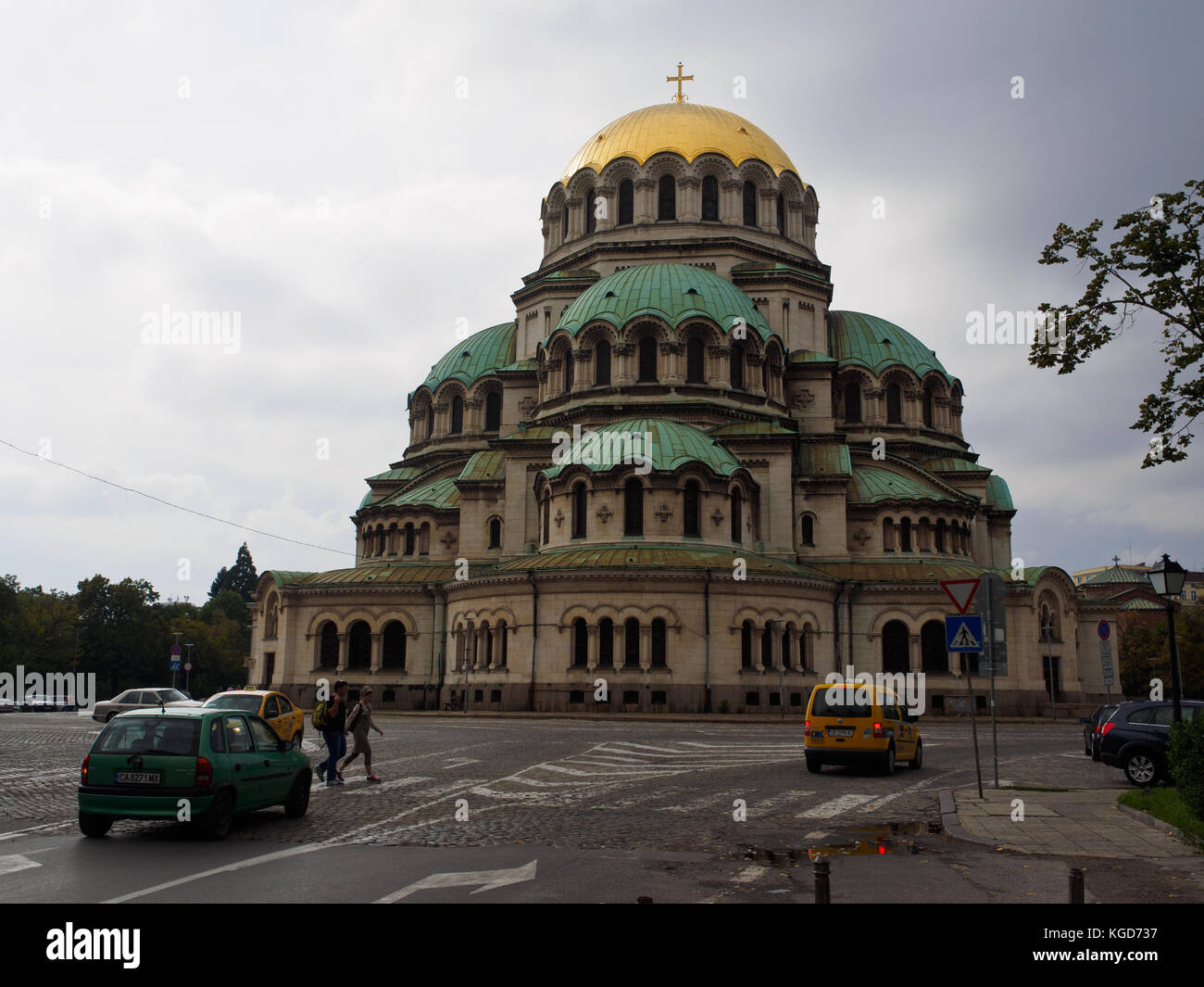 La Cattedrale Alexander Nevsky a sofia, Bulgaria Foto Stock
