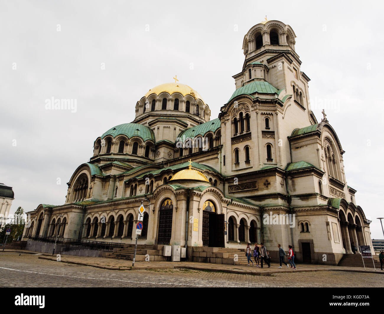 La Cattedrale Alexander Nevsky a sofia, Bulgaria Foto Stock