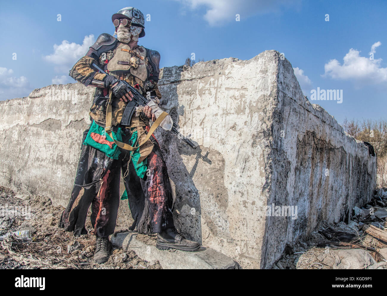 Post apoc bestia superstite Foto Stock