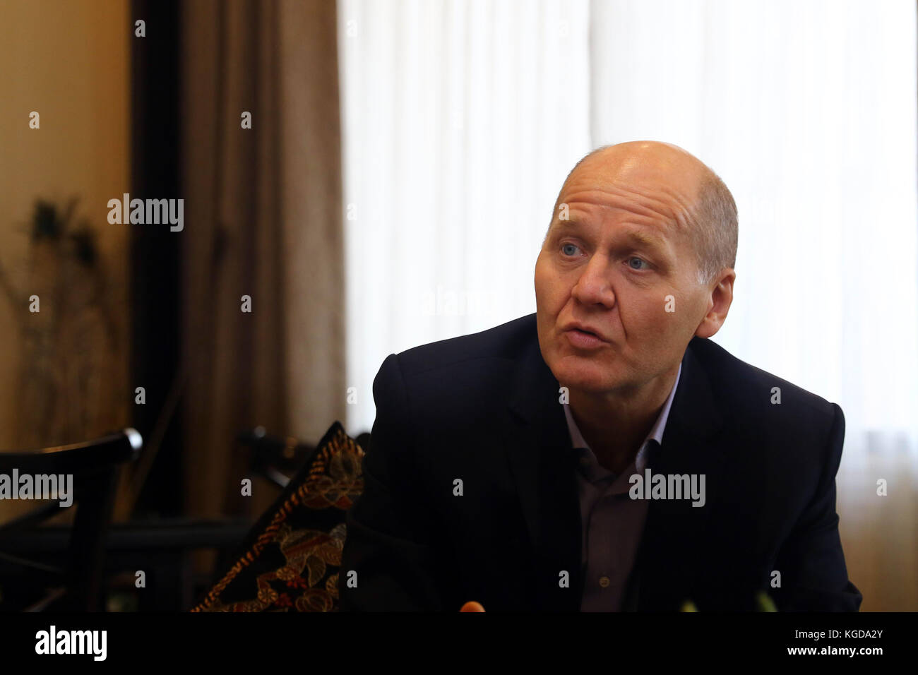 Sigve brekke è il presidente e ceo di Telenor Group, una società internazionale di telecomunicazioni presente in 13 mercati di tutta la regione nordica, UE Foto Stock