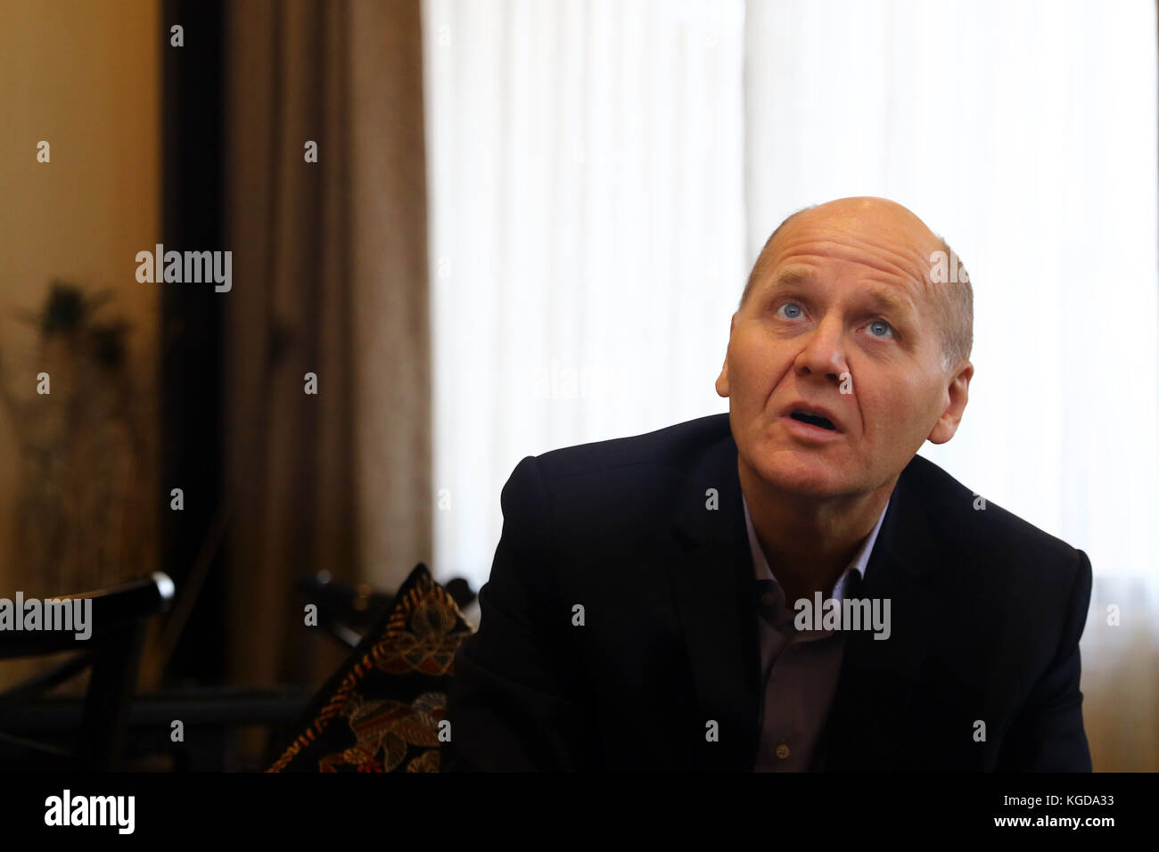 Sigve brekke è il presidente e ceo di Telenor Group, una società internazionale di telecomunicazioni presente in 13 mercati di tutta la regione nordica, UE Foto Stock