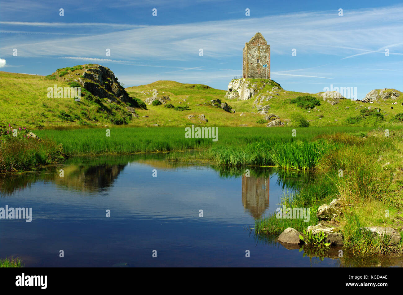 Smailholm tower, SCOZIA Foto Stock