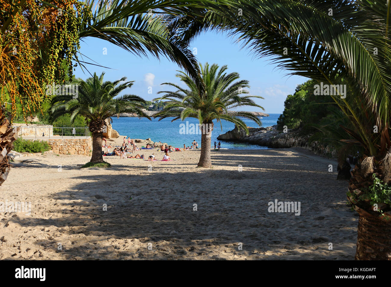 Baleares, Mallorca, Cala d'Or, Calo d'es Pou Foto Stock