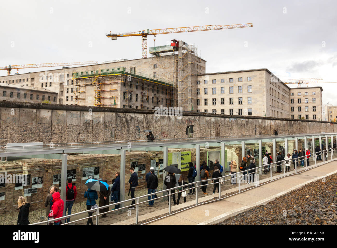 La Topografia del Terrore Museum di Berlino, Germania Foto Stock