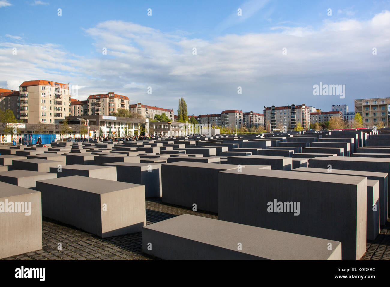 Memoriale al assassinato ebrei d'Europa. Berlino, Germania Foto Stock