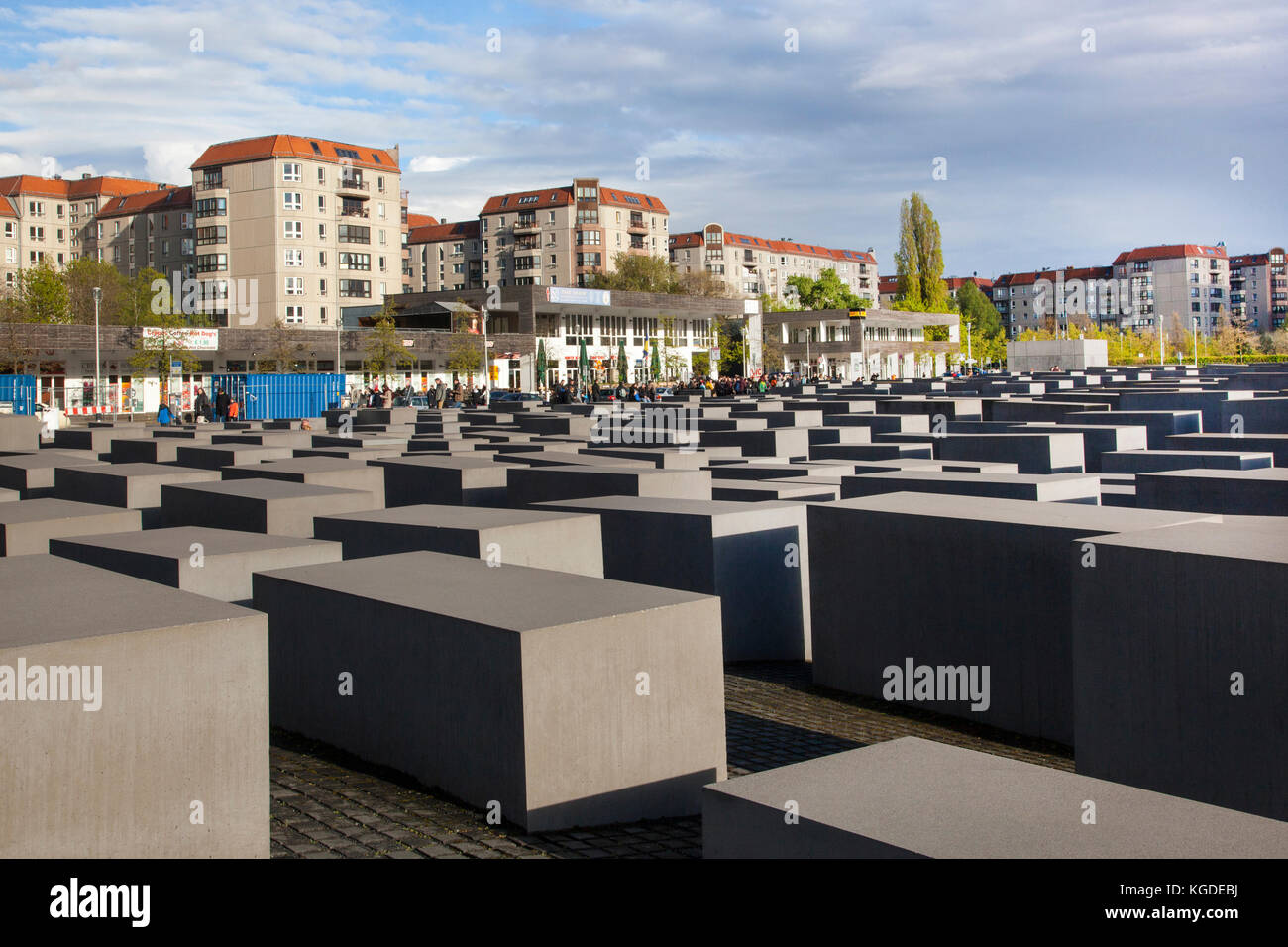 Memoriale al assassinato ebrei d'Europa. Berlino, Germania Foto Stock