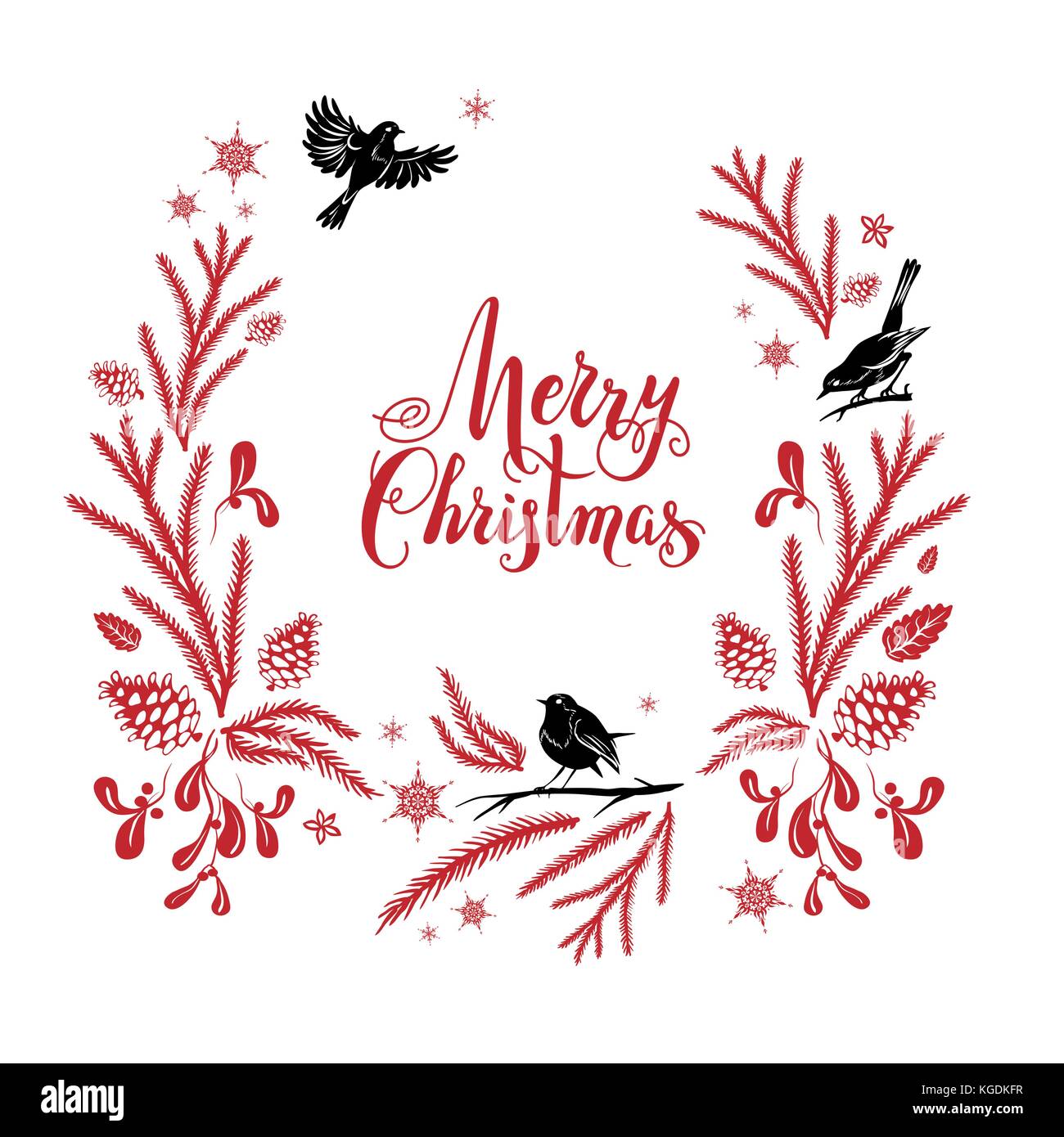 Buon Natale design vacanze Illustrazione Vettoriale