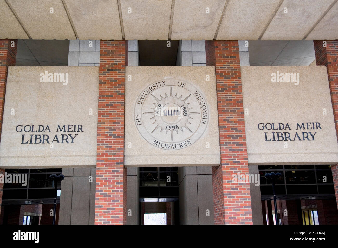 Wisconsin usa il Golda Meir biblioteca presso la University of Wisconsin in Milwaukee, Foto Stock