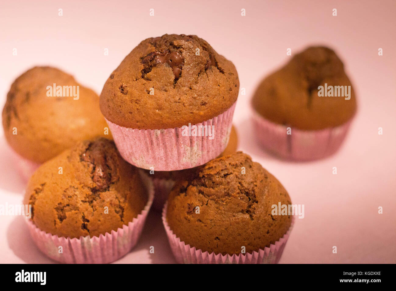 Muffin al cioccolato Foto Stock