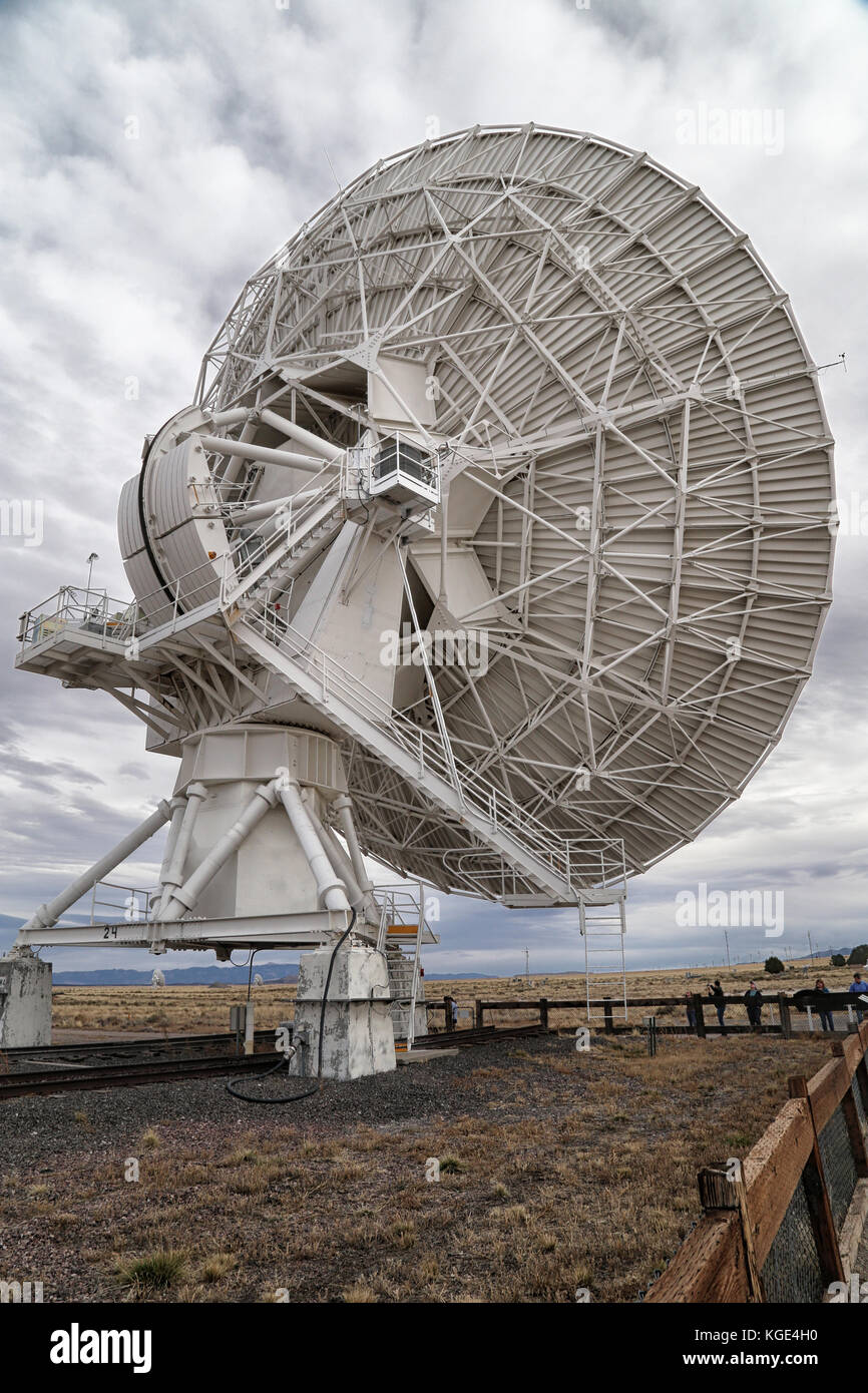 A Karl G. Jansky molto grandi array (VLA) vicino a Socorro, New Mexico -- 27 radio telescopi distribuiti in un y-array sagomato Foto Stock