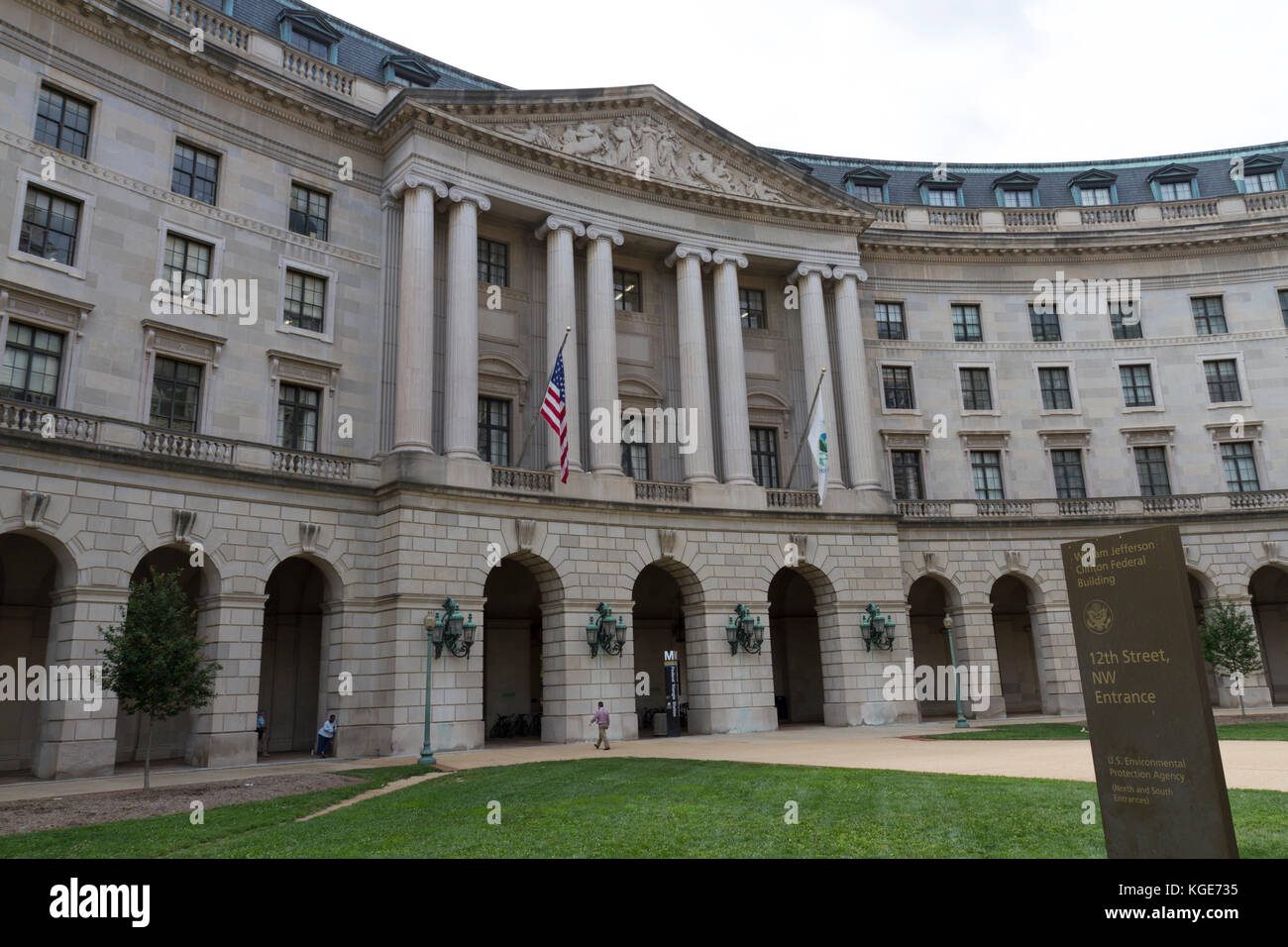 Il William Jefferson Clinton Edificio federale a Washington DC, Stati Uniti. Foto Stock