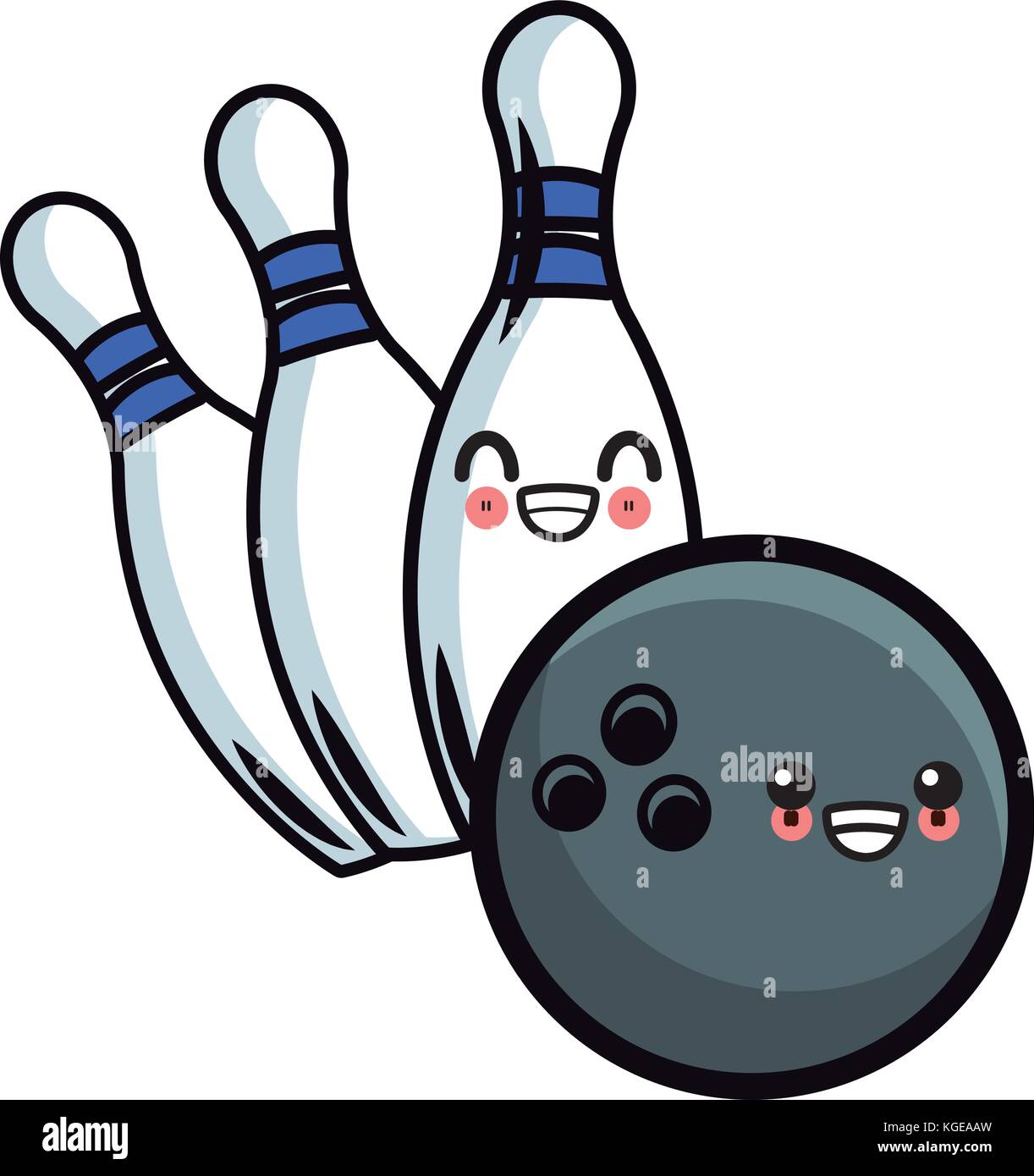 Cartoon Bowling Ball Pin Sport Immagini Cartoon Bowling