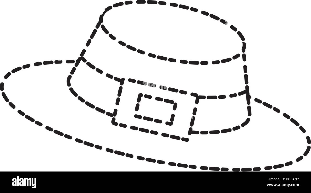 Vintage hat maschio Illustrazione Vettoriale