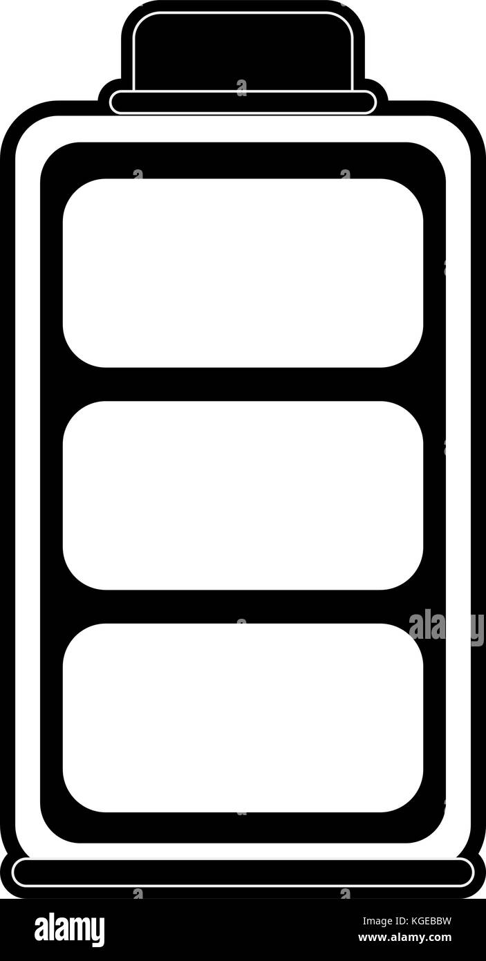 Completa il simbolo della batteria Illustrazione Vettoriale