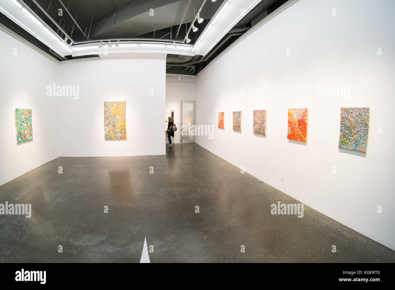 La Danza di accoppiamento della Unicorn mostra alla Galleria di Unix, West 24th Street, New York, NY, STATI UNITI D'AMERICA Foto Stock